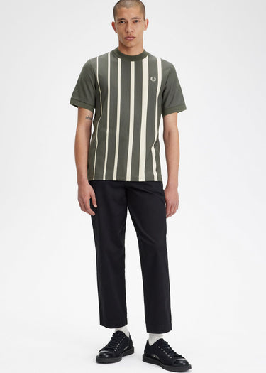 Fred Perry T-shirts  Gradient stripe t-shirt - field green 