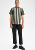 Fred Perry T-shirts  Gradient stripe t-shirt - field green 