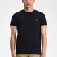 Fred Perry T-shirts  Striped cuff t-shirt - black 