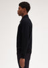 Fred Perry Truien  Half zip collar sweater - black 