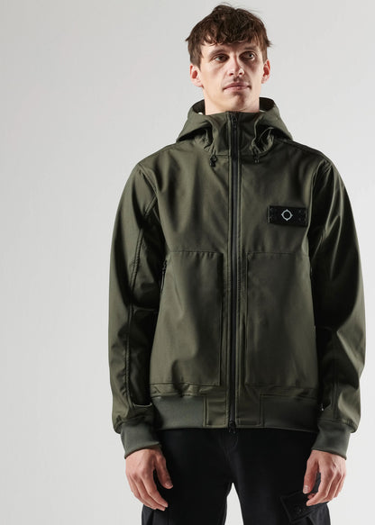 MA.Strum Jassen  Infantry softshell hooded jacket - oil slick 