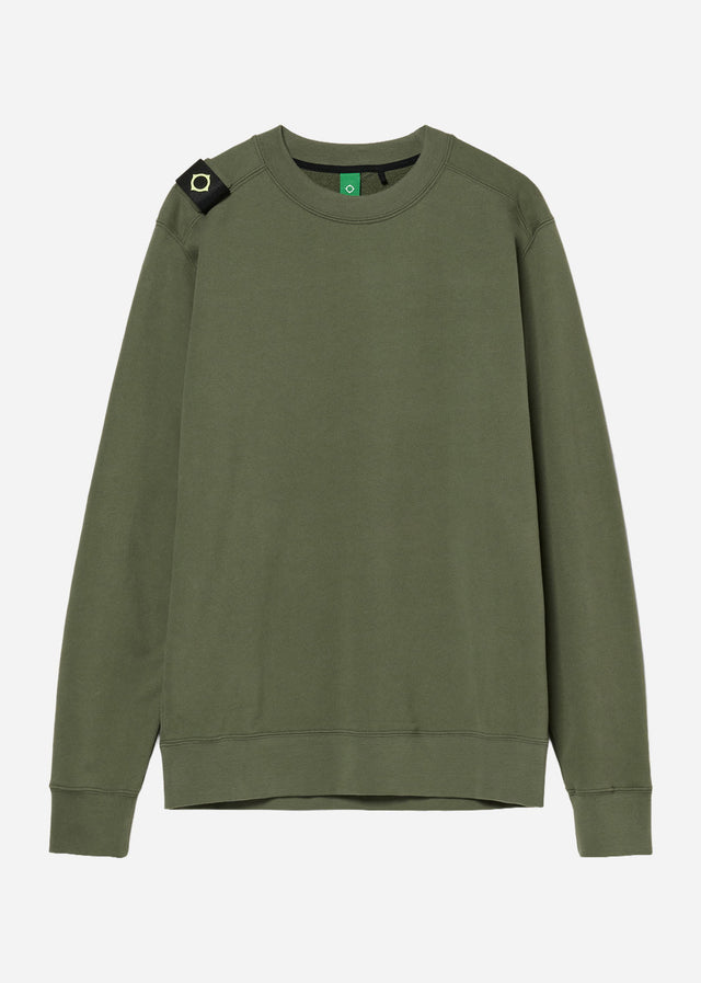 MA.Strum Sweaters Mastrum crew sweat - bronze green
