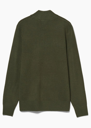 MA.Strum Sweaters Sarl quarter zip sweater - bronze green