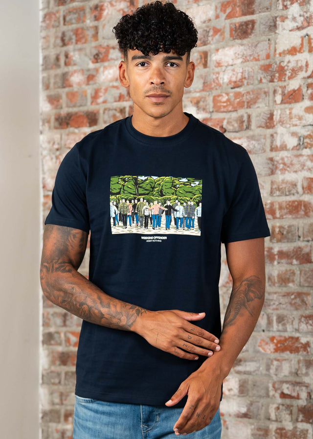 Weekend Offender T-shirts Green street GSE - navy