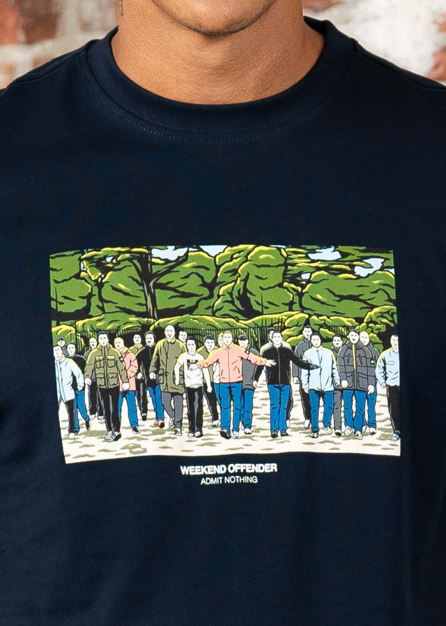 Weekend Offender T-shirts Green street GSE - navy