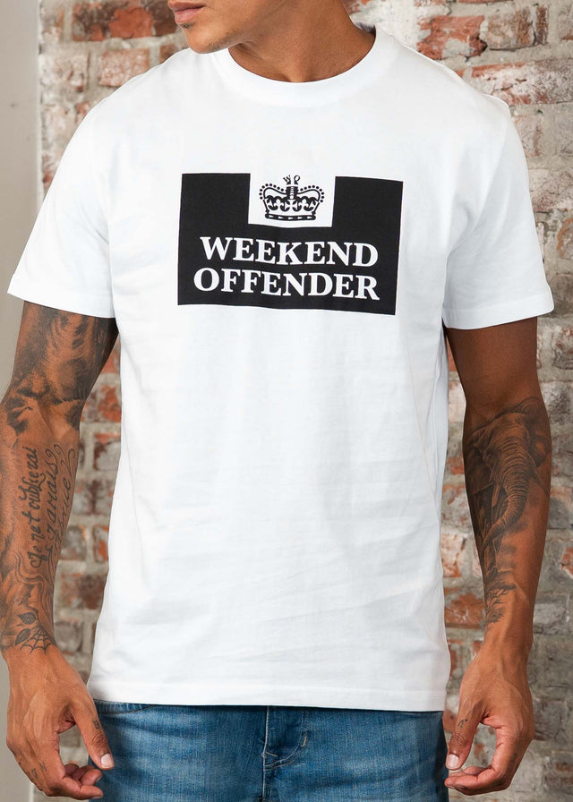 Weekend Offender T-shirts Prison - white