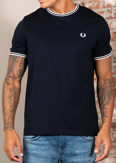 Fred Perry T-shirts Twin tipped t-shirt - navy