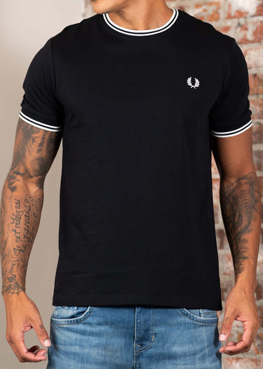 Fred Perry T-shirts Twin tipped t-shirt - black