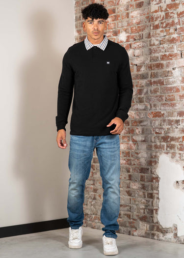 Weekend Offender Longsleeve Polo's Lindley - black