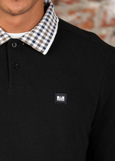 Weekend Offender Longsleeve Polo's Lindley - black