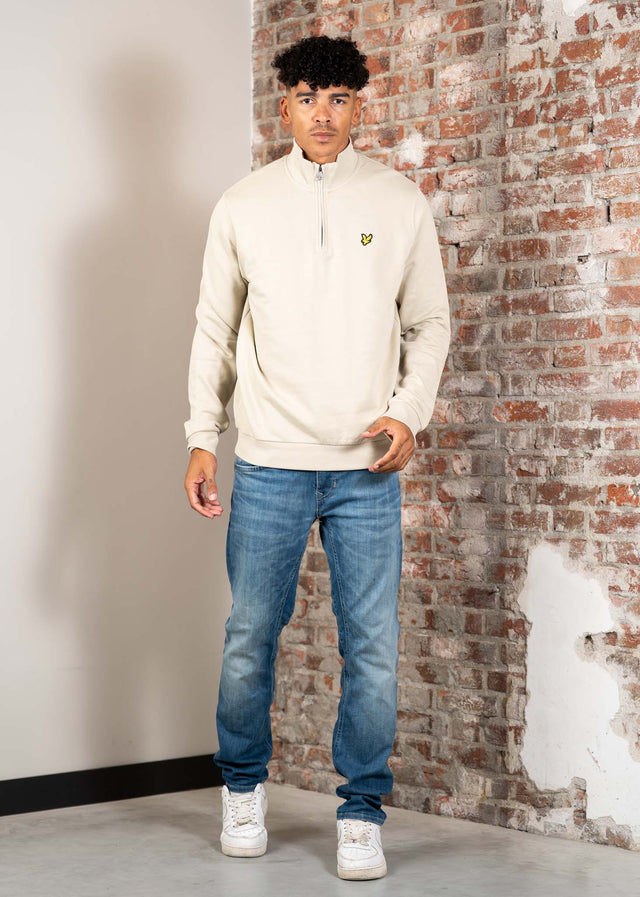 Lyle & Scott Sweaters Loopback quarter zip sweat - cove wr