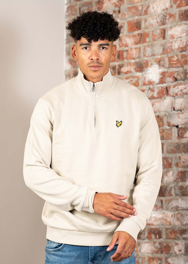 Lyle & Scott Sweaters Loopback quarter zip sweat - cove wr