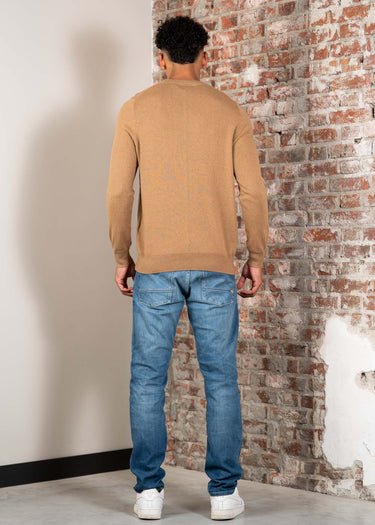 Lyle & Scott Truien Cotton merino crew neck jumper - tigers eye