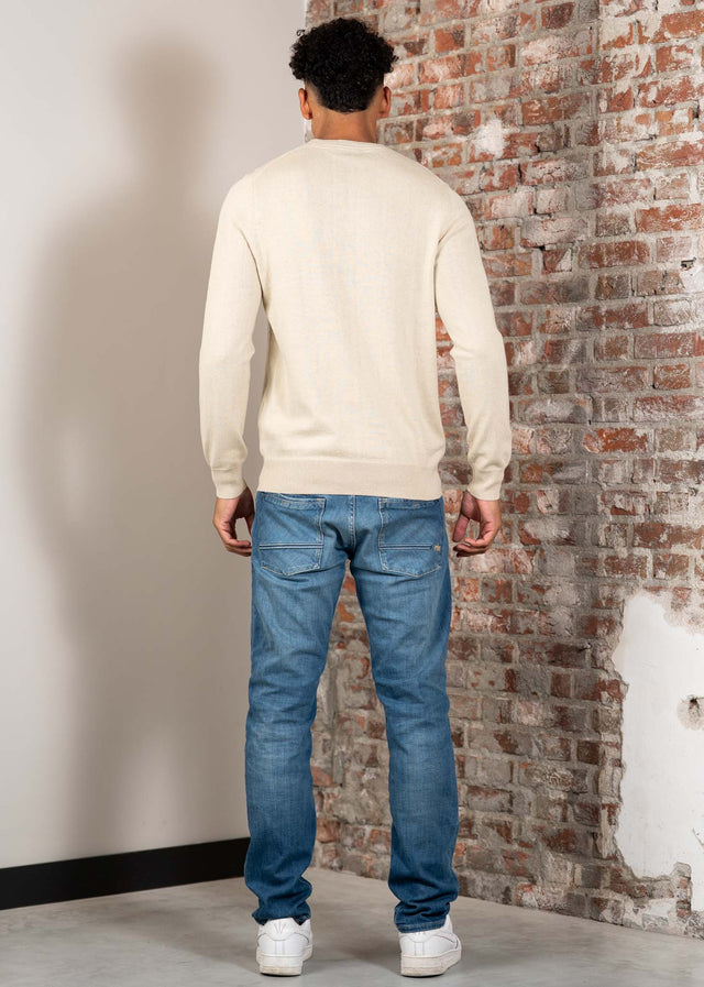 Lyle & Scott Sweaters Cotton merino crew neck jumper - grey taupe