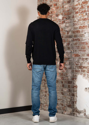 Lyle & Scott Truien Cotton Merino crew jumper - jet black