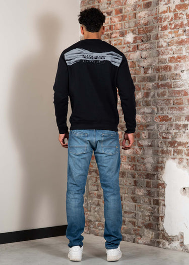 Napapijri Truien Back graphic crewneck - black beauty