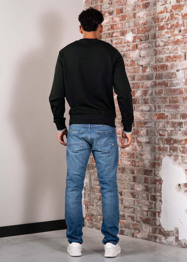 Fred Perry Sweaters Crew neck sweatshirt - night green snow white