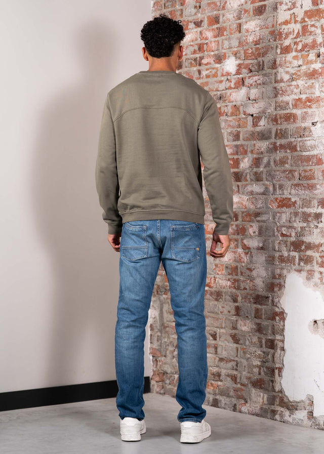 Napapijri Sweaters Badge crewneck- tea leaf
