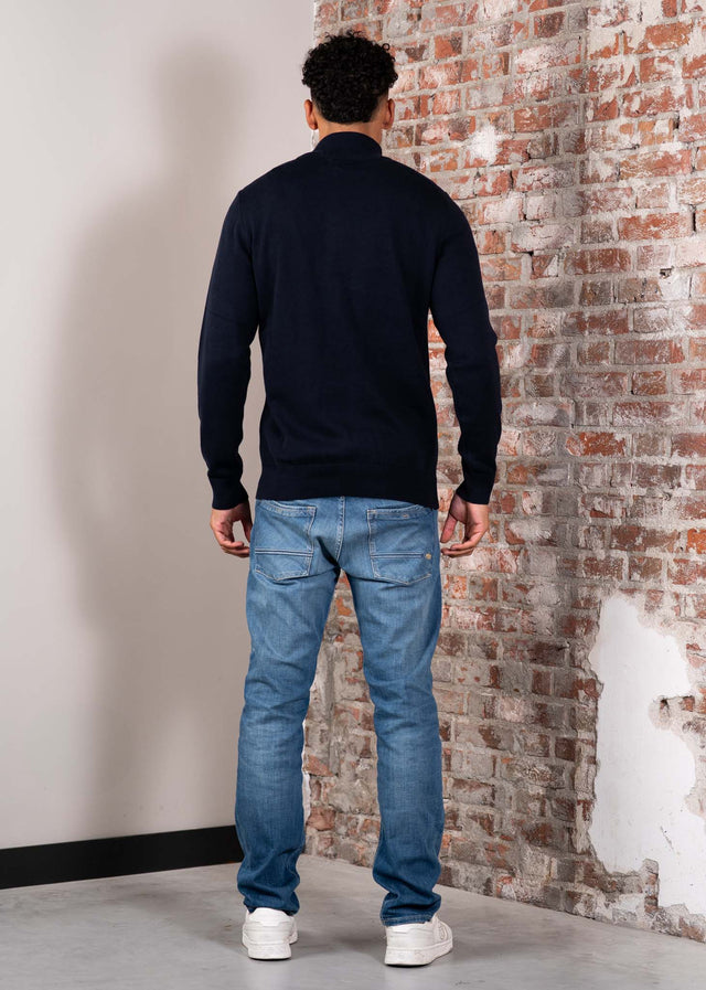Barbour Sweaters Cotton half zip - navy