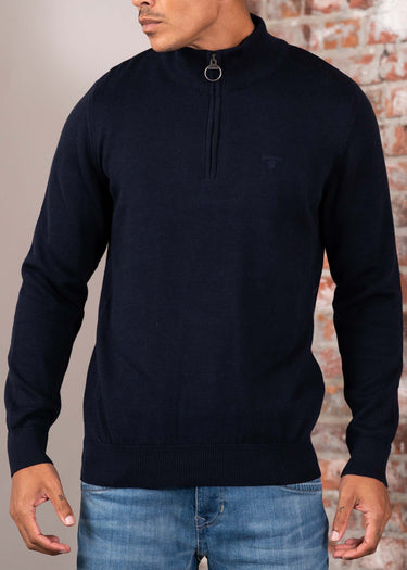 Barbour Truien Cotton half zip - navy