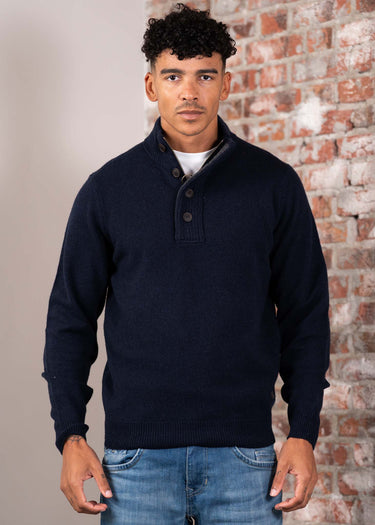 Barbour Truien Patch half zip - navy