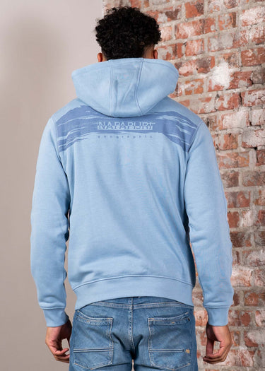 Napapijri Hoodies Back graphic hoody - faded denim