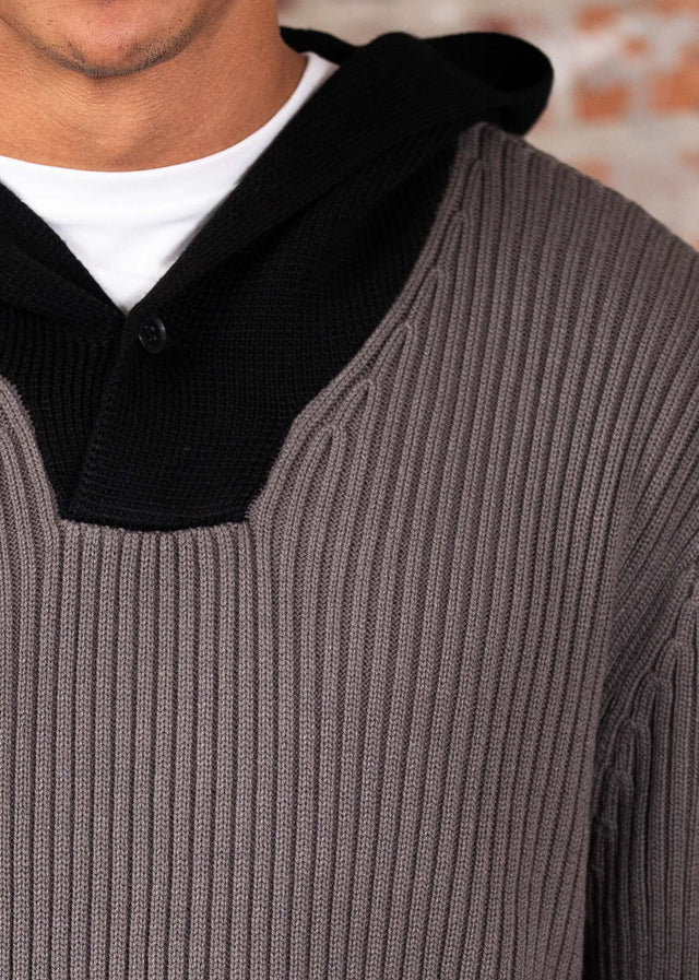 Armani Exchange Hoodies Pullover - dark gull dray black