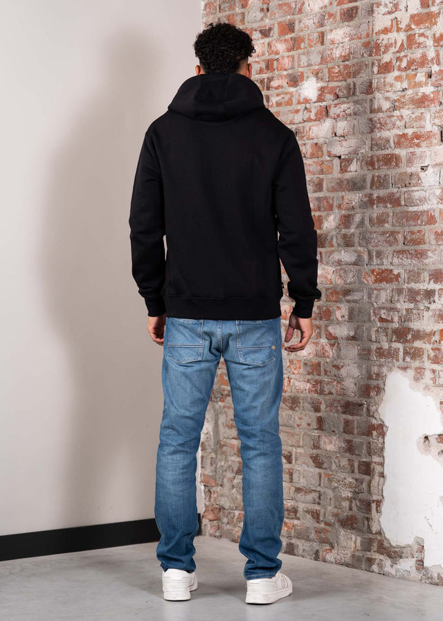 Aquascutum Cardigans Full zipped hoodie fleece - black
