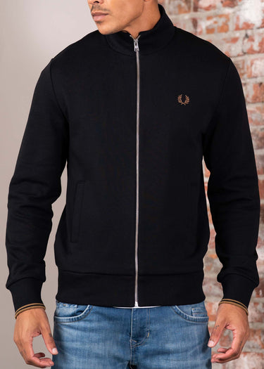 Fred Perry Truien Zip through sweatshirt - black