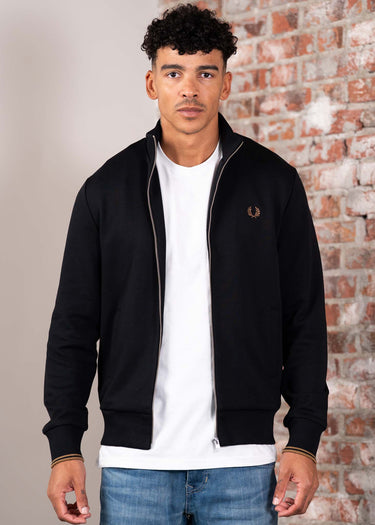 Fred Perry Truien Zip through sweatshirt - black