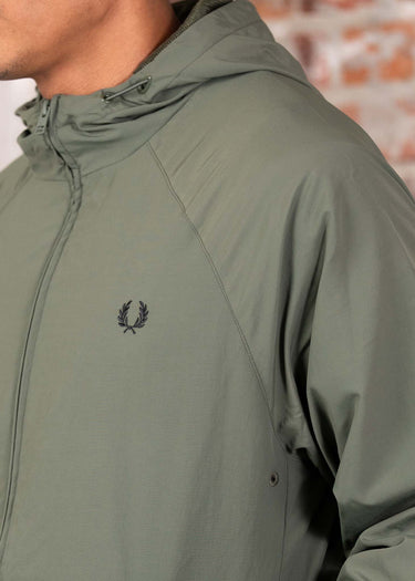 Fred Perry Jassen Hooded shell jacket - laurel wreath green