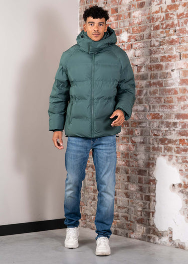 Lyle & Scott Jassen Welded wadding jacket - dark pine