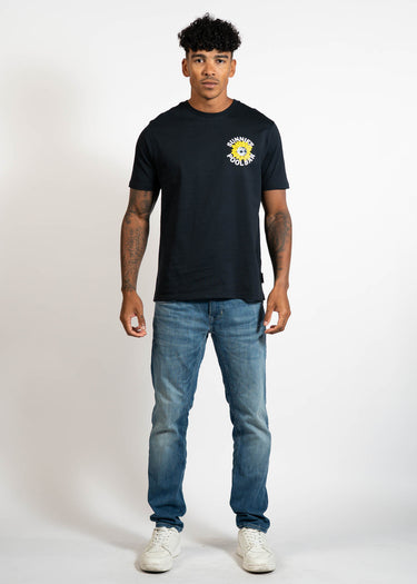 Lyle & Scott T-shirts Sunnies pool bar graphic t-shirt - dark navy