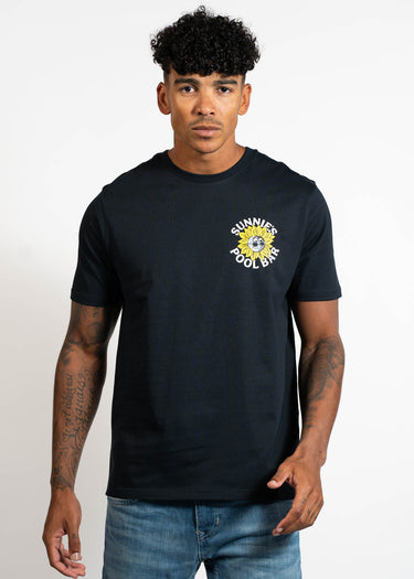 Lyle & Scott T-shirts Sunnies pool bar graphic t-shirt - dark navy
