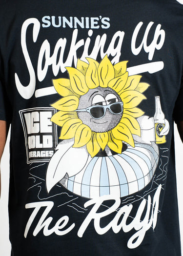 Lyle & Scott T-shirts Sunnies pool bar graphic t-shirt - dark navy