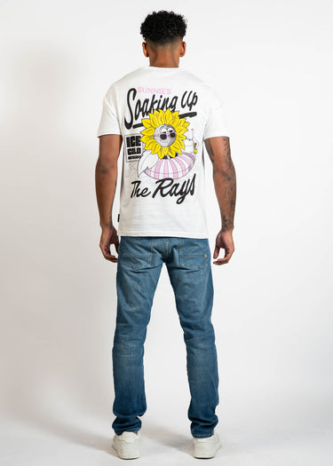 Lyle & Scott T-shirts Sunnies pool bar graphic t-shirt - white