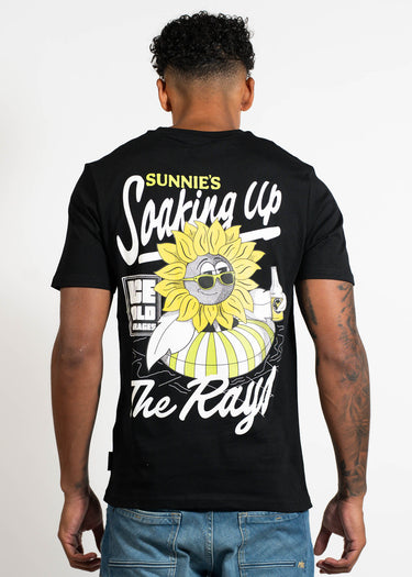 Lyle & Scott T-shirts Sunnies pool bar graphic t-shirt - jet black