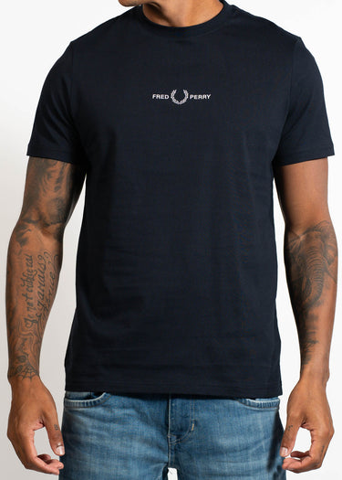 Fred Perry T-shirts Embroidered tshirt - navy