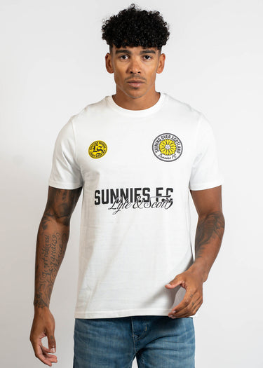 Lyle & Scott T-shirts Sunnies fc graphic t-shirt - white