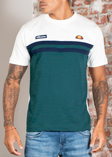 Ellesse T-shirts Venire tee - off white dark green