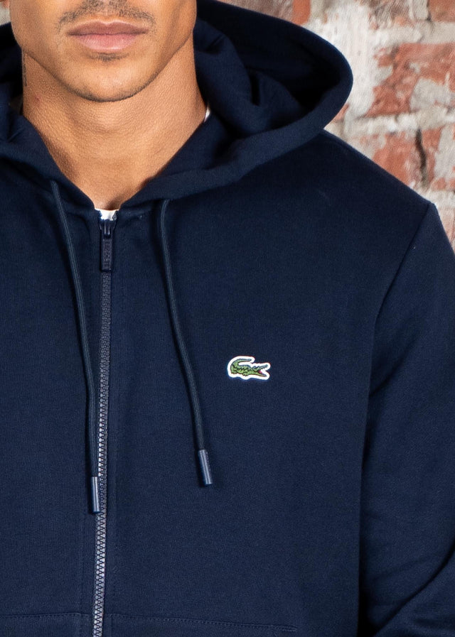 Lacoste Cardigans Zip through hoodie - navy blue