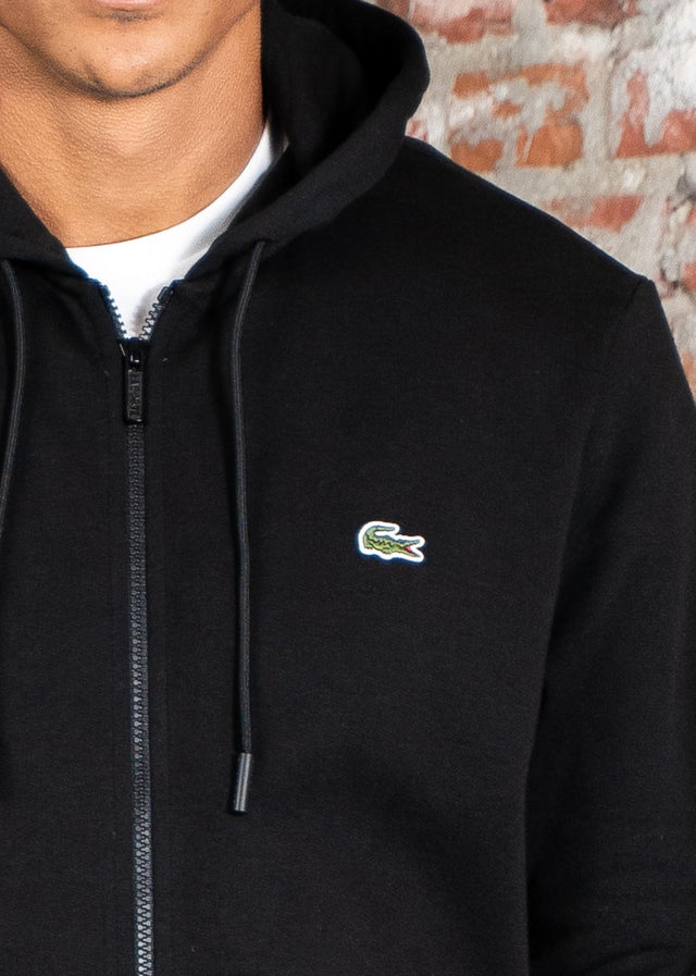 Lacoste Cardigans Sweater zip - black