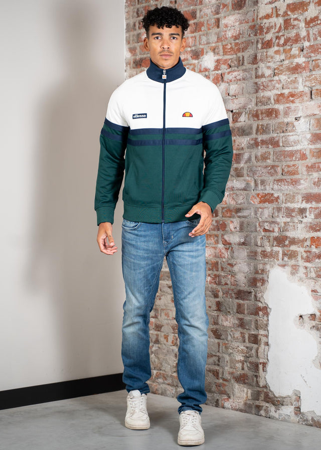 Ellesse Cardigans Rimini track jacket - off white dark green