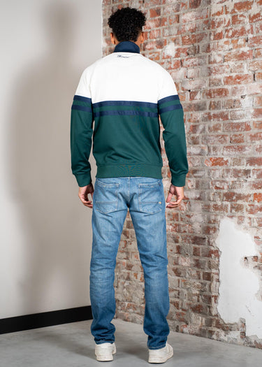 Ellesse Vesten Rimini track jacket - off white dark green