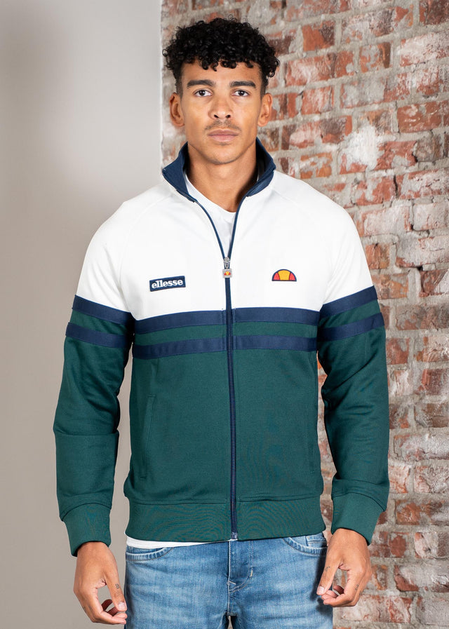 Ellesse Cardigans Rimini track jacket - off white dark green
