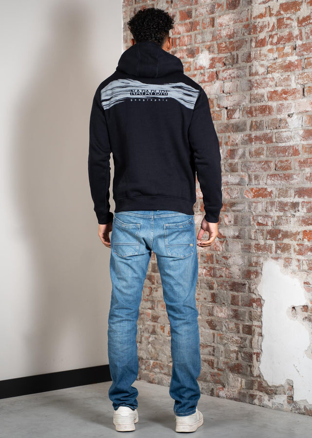 Napapijri Hoodies Back graphic hoodie - black beauty