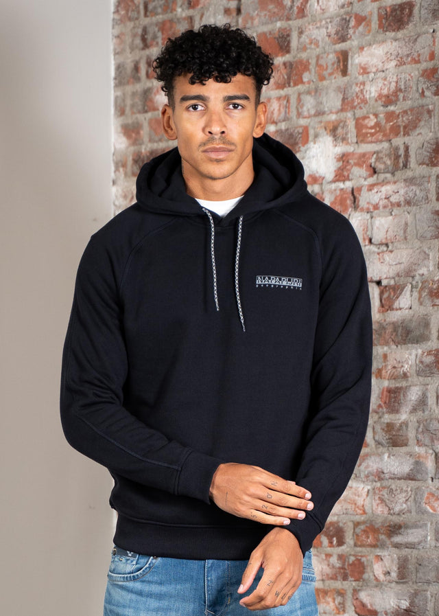 Napapijri Hoodies Back graphic hoodie - black beauty