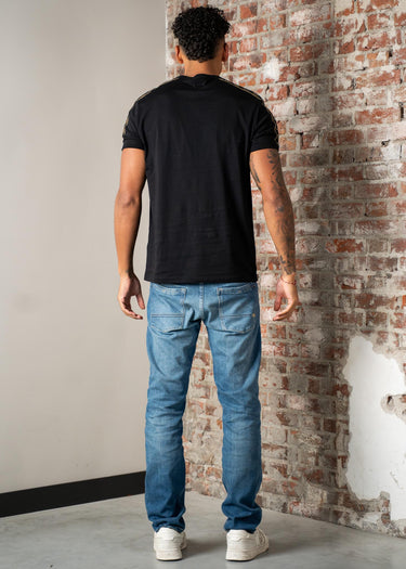 Fred Perry T-shirts Contrast tape ringer t-shirt - black shaded stone