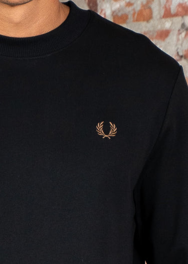 Fred Perry Truien Crew neck sweatshirt - black shaded stone