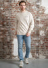 Lyle & Scott Truien Loopback embroidered crew neck sweatshirt - cove dark navy
